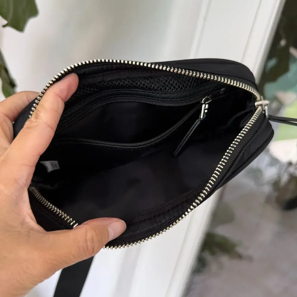 Authentic‼️Tory Burch Virginia Belt Bag 149530 Black Nylon
